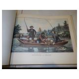 VINTAGE CURRIER & IVES COLOR PRINTS BOOK