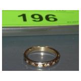 UNMARKED RING (FAUX DIAMONDS & AMBER STONES)