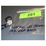 VTG BENRUS 21 JEWEL WATCH 10K RGP BACK (RUNS)