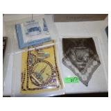 1939 & 1964  NEW YORK WORLDS FAIR SILK SCARVES,>>>