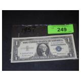 1957 ONE DOLLAR SILVER CERTIFICATE