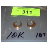 10K GOLD EARRINGS 1.0 GRAMS