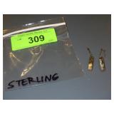 STERLING & ABALONE EARRINGS
