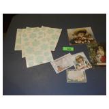 VTG GLOW IN THE DARK SNOWFLAKE STICKERS, POSTCARD>