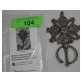 MOROCCO MARCO ANTIQUE BERBER SILVER FIBULA TRIBAL>