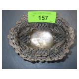 VINTAGE STERLING SILVER FILIGREE BOWL 86.6 GRAMS