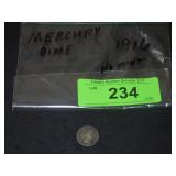 1916 MERCURY HEAD SILVER DIME