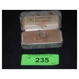 VINTAGE MONOGRAMED TIE TACK (18K/20? - SEE PIC)