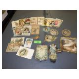 ASST. VINTAGE POSTCARDS & DIE CUTS