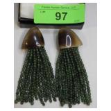 GERDA LYNGGAARD MONIES 15 STRAND BEAD EARRINGS>>>