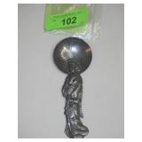 STERLING (SILVER 950) GEISHA SPOON MAIKO DESIGN>>>