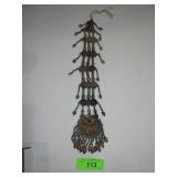 KUCHI SILVER TONE TRIBAL PENDANT