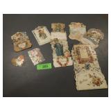 VTG DIE CUT POP UP CARDS (SEE PICS FOR CONDITION)
