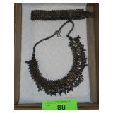 800 SILVER NECKLACE & MATCHING BRACELET  (175 G)