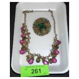 AVON NECKLACE, VINTAGE? BROOCH