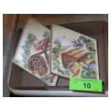 VINTAGE LEFTON CERAMIC PLAQUES