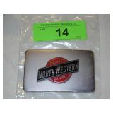 VINTAGE CHICAGO NORTHWESTERN RAILWAYS BELT BUCKLE
