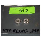 STERLING SILVER EARRINGS  2.9 GRAMS