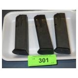 3 SIG SAUER 9MM 13 RD CLIPS