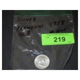 1958 SILVER FRANKLIN HALF DOLLAR