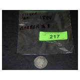 1899 SILVER BARBER HALF DOLLAR