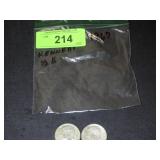 (2)  1967 KENNEDY SILVER  HALF DOLLARS