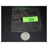1924 SILVER LIBERTY HEAD PEACE DOLLAR