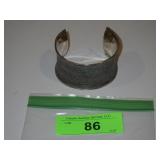 STERLING SILVER (925) CUFF BRACELET 64 GRAMS