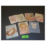 VINTAGE NEW BABY GREETING CARDS
