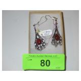 STERLING (925) & AGATE EARRINGS
