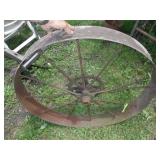 VINTAGE STEEL WHEEL 36 1/2'