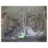 2 BL- ASST. ROPE, HORSE BITS, STRAP HOOKS, ETC