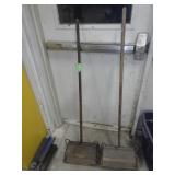 2 VINTAGE WOODEN SWEEPERS