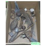 SADIRON, LOCKS, KEYS, ADVERTISING RULER, ETC