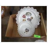 3 METAL TRAY WALL ART  15', 101/2' & 7'