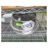 2 STAINLESS STEEL HEATED PET BOWLS (UNTESTED)