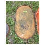 VINTAGE CAST IRON GRIDDLE 25' INCLUDING HANDLES