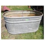 GALVANIZED HORSE TROUGH  4' (HOLES IN BOTTOM )
