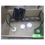 METAL CANDLE HOLDER, METAL MARKERS, GLASS FROG>>>