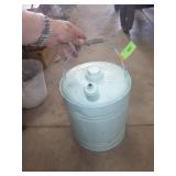 VINTAGE PAINTED GALVANIZED GAS CAN