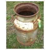 VINTAGE YARD ART MILK CAN 19 1/2' TALL