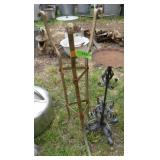 2 METAL PLANT STANDS
