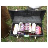 VTG CONE TOP FUEL CONDITIONER CANS, FULL & EMPTY>>