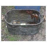 VINTAGE COPPER YARD ART BOILER (SEE PICS), METAL>>