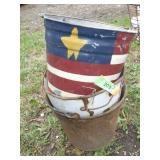 3 VINTAGE BUCKETS (W/ HOLES- FOR PLANTS)
