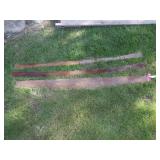 3 VINTAGE 2 MAN SAW BLADES