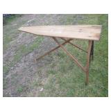 VINTAGE WOODEN IRONING BOARD