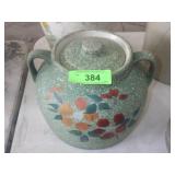 VINTAGE RANSBURG? HAND PAINTED COOKIE JAR