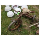 VINTAGE YARD ART TRICYCLE