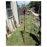 HANDMADE METAL YARD ART FLOWER **BRING HELP** 70'